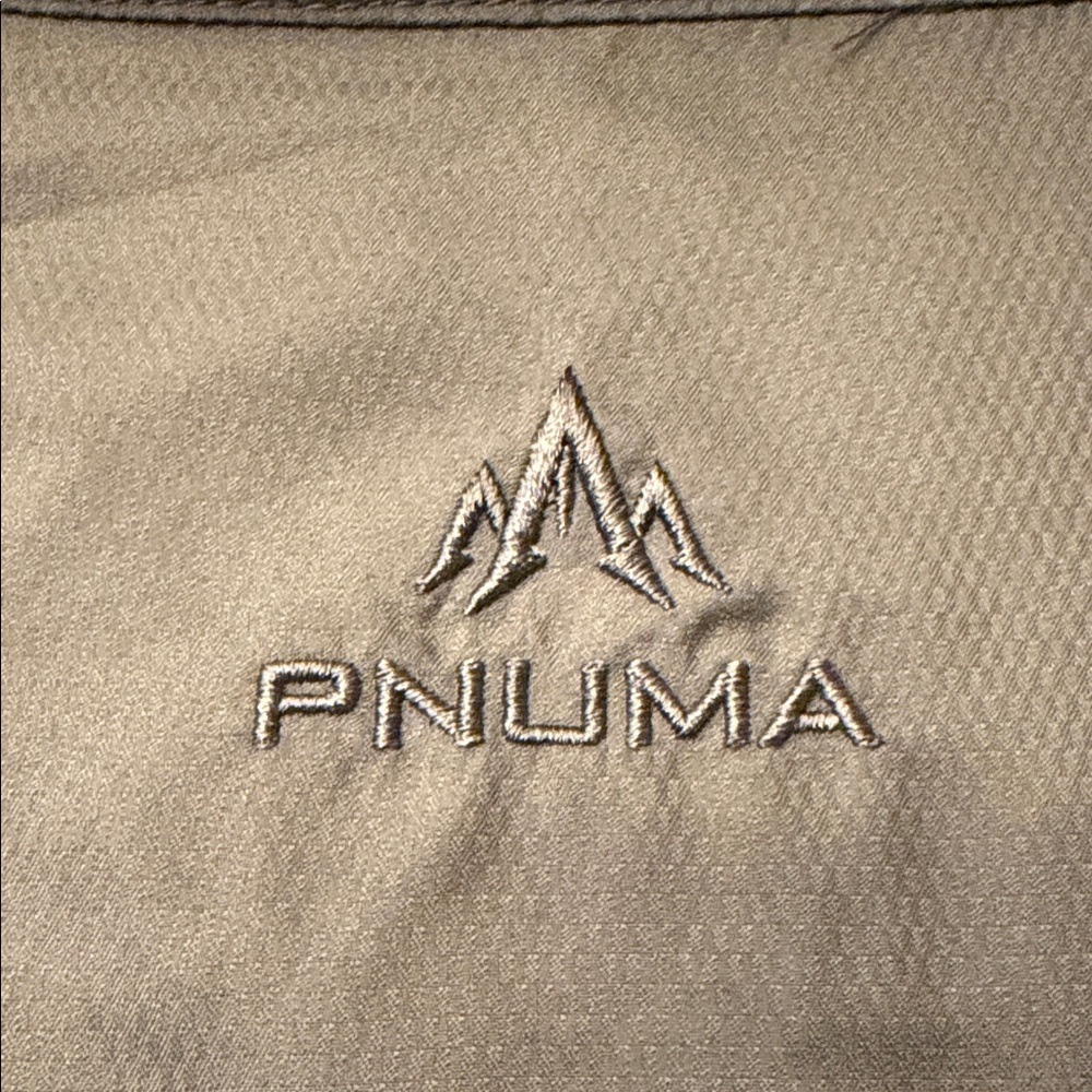Pnuma Outdoors Dark Olive Mens L Short Sleeve Shirt UPF 30+ Outdoors - Picture 12 of 13